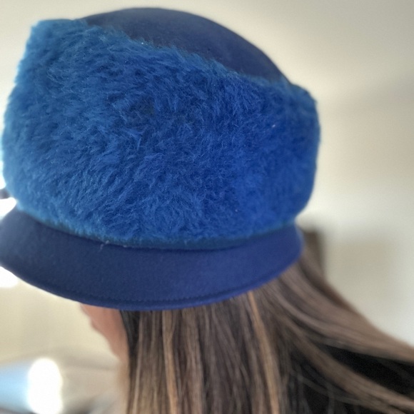 Vintage 20s-70s blue hat very pretty - Picture 14 of 14